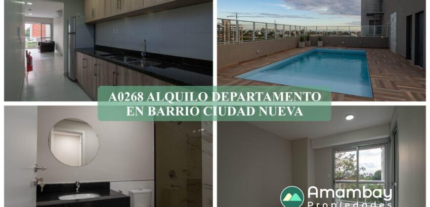 A0268 ALQUILO DEPARTAMENTO, BARRIO CIUDAD NUEVA