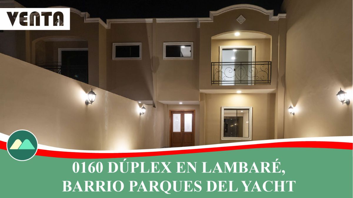 0160 DUPLEX EN LAMBARÉ, BARRIO PARQUES DEL YACHT
