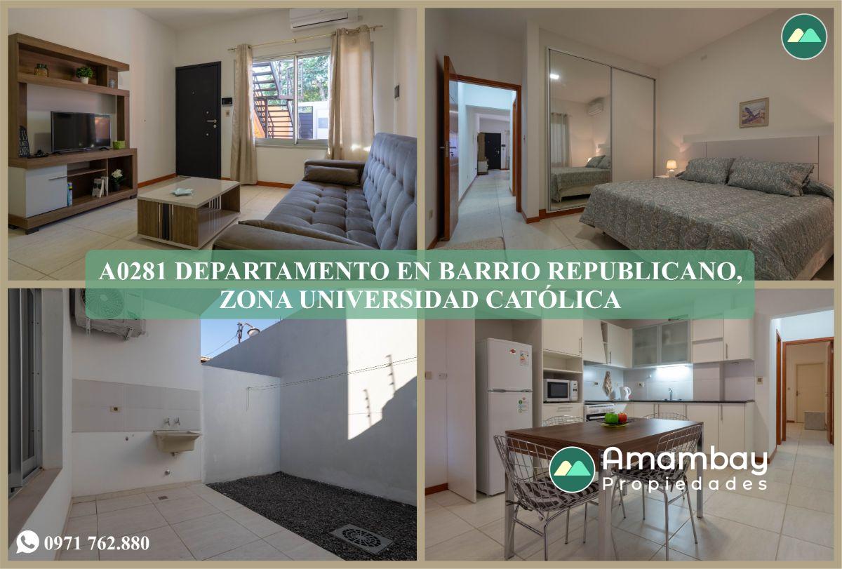 A0281 ALQUILO DEPARTAMENTO EN ASUNCIÓN, BARRIO REPUBLICANO