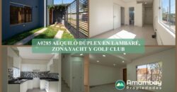 A0285 ALQUILO DÚPLEX EN LAMBARÉ, ZONA YACHT Y GOLF CLUB