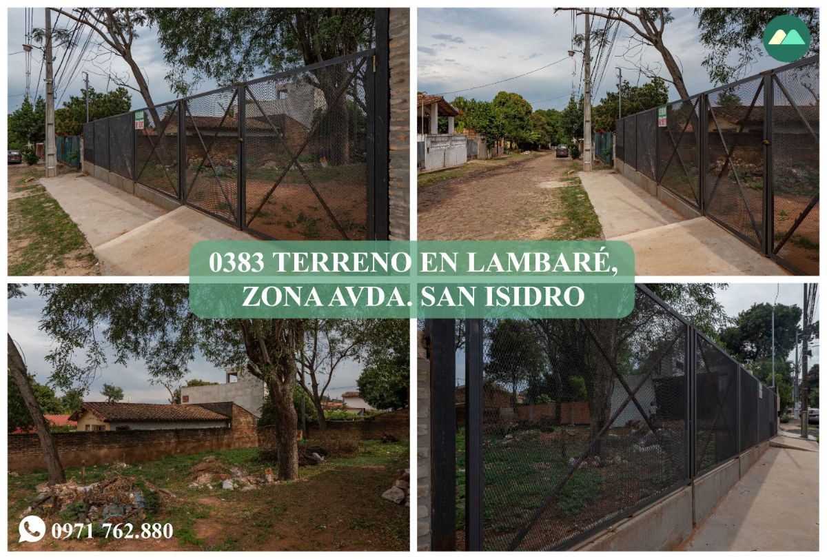 0383 TERRENO EN LAMBARÉ, ZONA AVDA. SAN ISIDRO