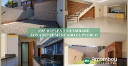 0385 DÚPLEX A ESTRENAR EN LAMBARÉ, ZONA SUPERMERCADO EL PUEBLO
