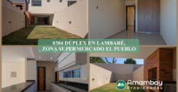 0384 DÚPLEX EN LAMBARÉ, BARRIO SANTA LUISA