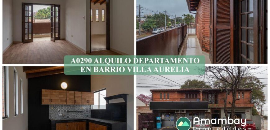A0290 ALQUILO DEPARTAMENTO, BARRIO VILLA AURELIA