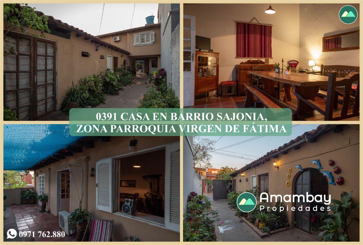 0391 CASA EN BARRIO SAJONIA, ZONA PARROQUIA VIRGEN DE FÁTIMA