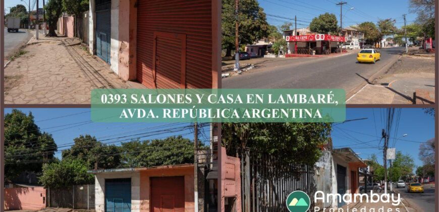 0393 SALONES Y CASA EN LAMBARÉ, BARRIO SANTA LUCIA