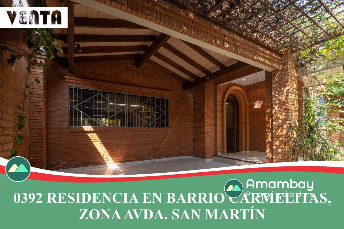 0392 RESIDENCIA EN BARRIO CARMELITAS, ZONA AVDA. SAN MARTÍN