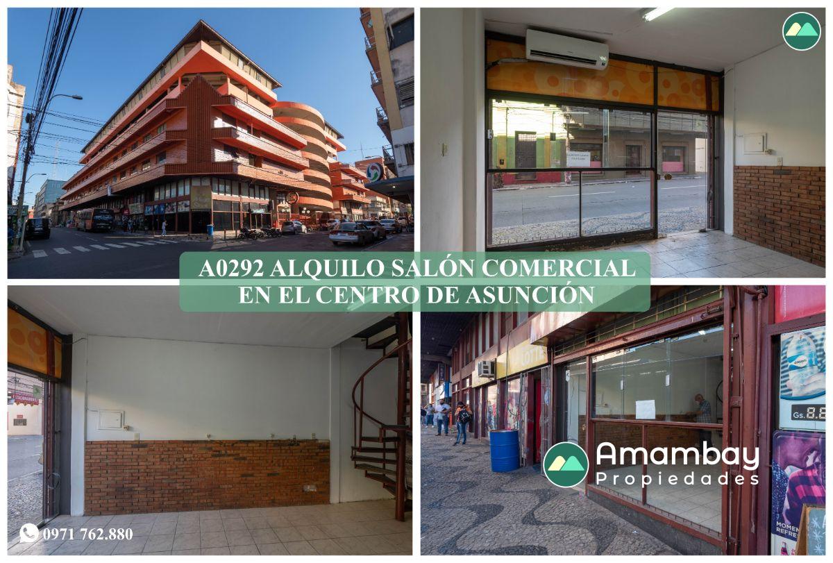 A0292 ALQUILO SALÓN COMERCIAL EN EL CENTRO DE ASUNCIÓN