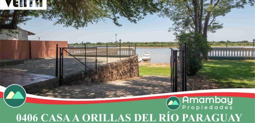 0406 CASA A ORILLAS DEL RÍO PARAGUAY, BARRIO ITÁ ENRAMADA