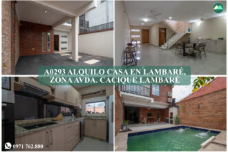 A0293 ALQUILO TRÍPLEX EN LAMBARÉ, ZONA AVDA. CACIQUE LAMBARÉ