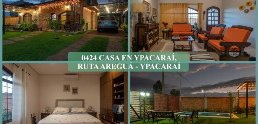 0424 CASA EN YPACARAÍ, RUTA AREGUÁ – YPACARAÍ
