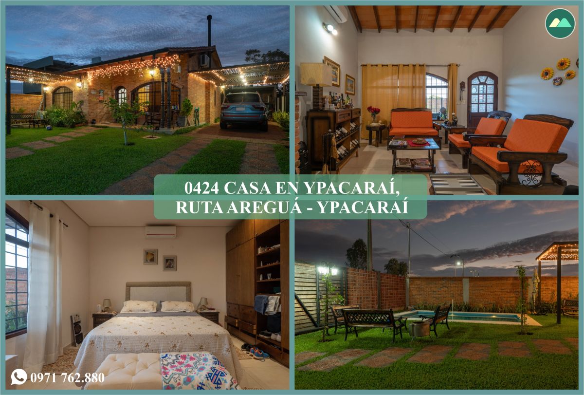 0424 CASA EN YPACARAÍ, RUTA AREGUÁ – YPACARAÍ