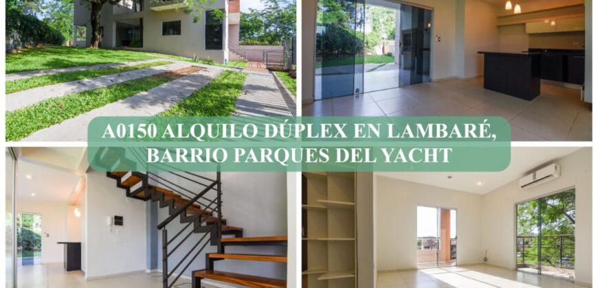 A0150 ALQUILO DÚPLEX EN LAMBARE, BARRIO PARQUES DEL YACHT