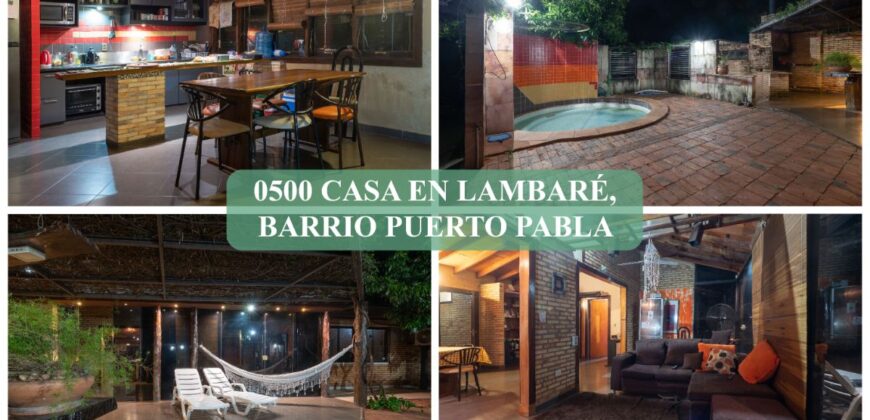 0500 CASA EN LAMBARE, BARRIO PUERTO PABLA