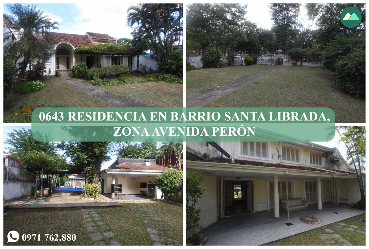 0643 RESIDENCIA EN BARRIO SANTA LIBRADA, SOBRE AVENIDA PERÓN