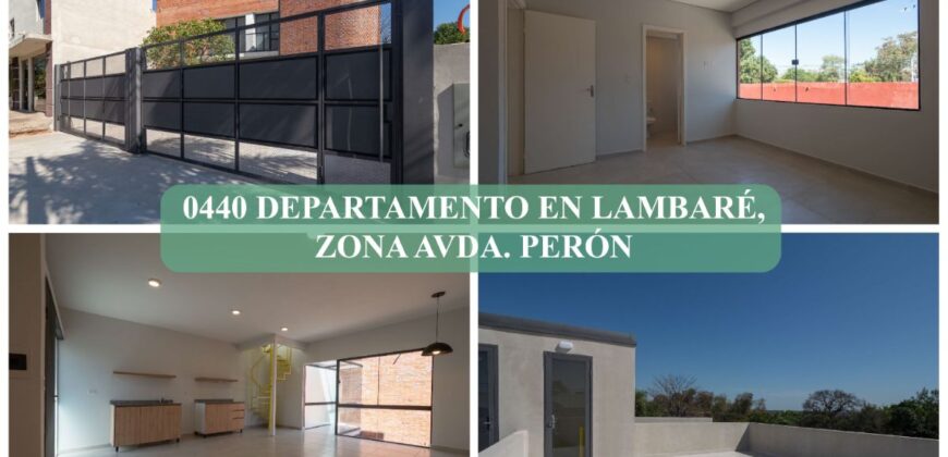 0440 DEPARTAMENTO EN LAMBARÉ, ZONA AVDA. PERÓN