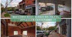 0445 EDIFICIO EN BARRIO RECOLETA, ZONA CLUB CENTENARIO