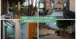 0448 CASA EN LAMBARÉ, BARRIO SANTA ROSA