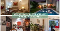 0250 RESIDENCIA EN LAMBARE, BARRIO SAN RAFAEL