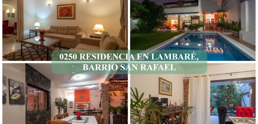 0250 RESIDENCIA EN LAMBARE, BARRIO SAN RAFAEL