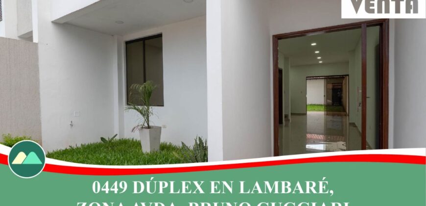 0449 DÚPLEX EN LAMBARÉ, BARRIO SAN RAFAEL