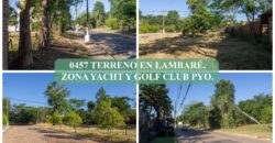 0457 TERRENO EN LAMBARÉ, BARRIO PARQUES DEL YACHT