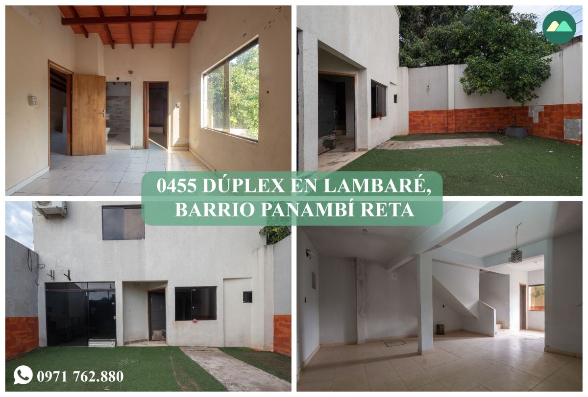 0455 DÚPLEX EN LAMBARÉ, BARRIO PANAMBÍ RETA