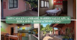 0459 CASA EN LAMBARÉ, BARRIO VALLE APU´A