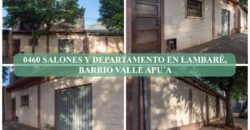 0460 SALONES Y DEPARTAMENTO EN LAMBARÉ, BARRIO VALLE APU´A