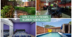 0458 CASA EN ÑEMBY, BARRIO MBOKAJATY