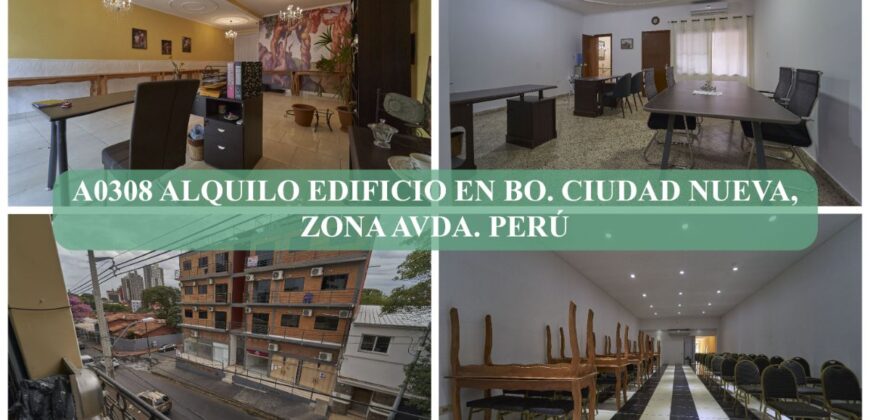 A0308 ALQUILO EDIFICIO EN BARRIO CIUDAD NUEVA, ZONA AVDA. PERÚ