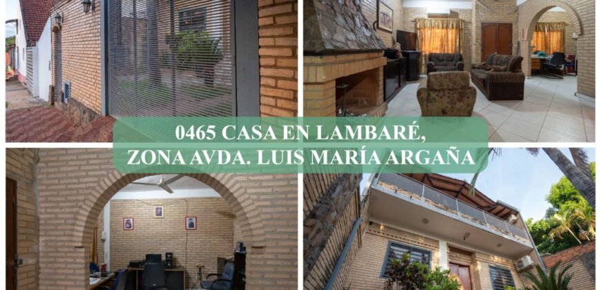 0465 CASA EN LAMBARÉ, ZONA AVDA. LUIS MARIA ARGAÑA