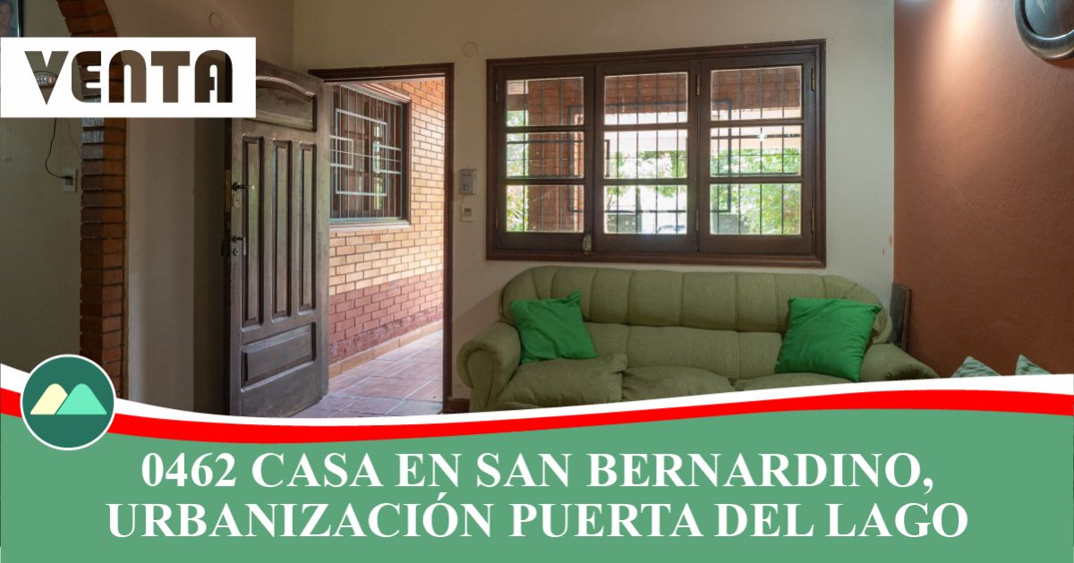 0462 CASA EN SAN BERNARDINO, URBANIZACIÓN PUERTA DEL LAGO