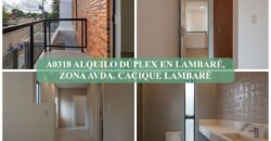 A0318 ALQUILO DÚPLEX EN LAMBARÉ, ZONA AVDA. CACIQUE LAMBARÉ