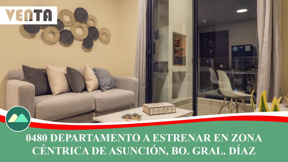 0480 DEPARTAMENTO A ESTRENAR EN ZONA CÉNTRICA DE ASUNCIÓN, Bo. GENERAL DÍAZ