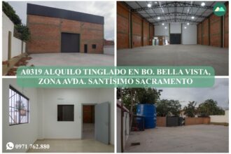 A0319 ALQUILO TINGLADO EN BO. BELLA VISTA, ZONA AVDA. SANTÍSIMO SACRAMENTO