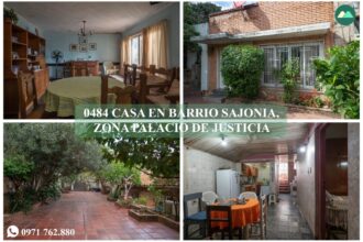 0484 CASA EN BARRIO SAJONIA, ZONA PALACIO DE JUSTICIA