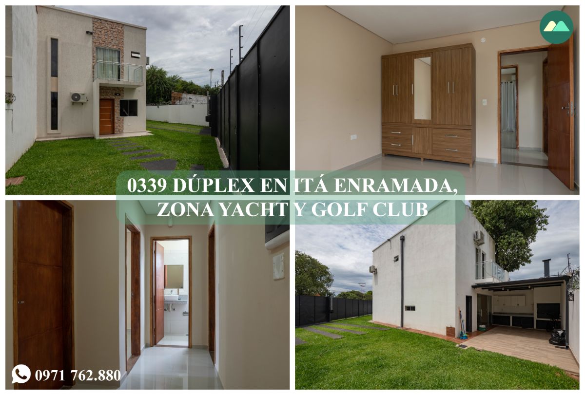 0339 DÚPLEX EN BARRIO ITÁ ENRAMADA, ZONA YACHT Y GOLF CLUB