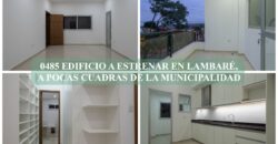 0485 EDIFICIO A ESTRENAR EN LAMBARÉ, A CUADRAS DE LA MUNICIPALIDAD