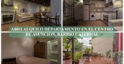 A0011 ALQUILO DEPARTAMENTO AMOBLADO, BARRIO CATEDRAL