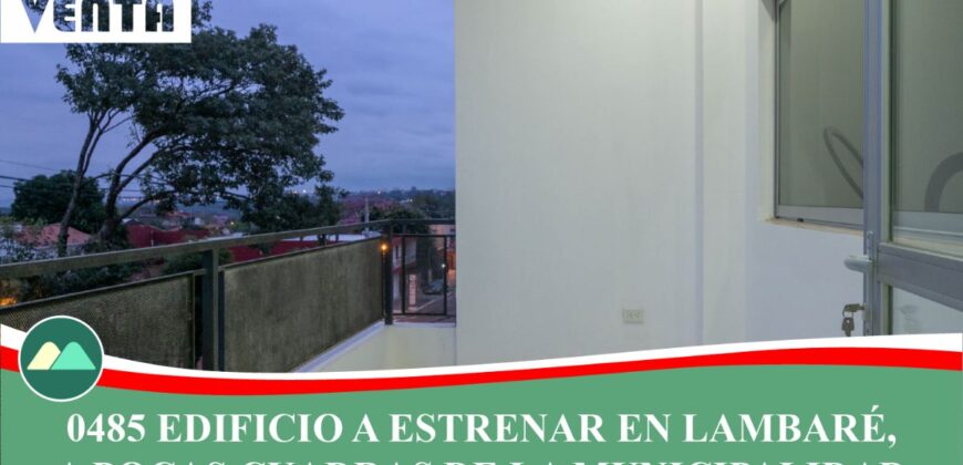 0485 EDIFICIO A ESTRENAR EN LAMBARÉ, A CUADRAS DE LA MUNICIPALIDAD