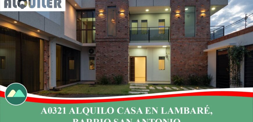 A0321 ALQUILO CASA EN LAMBARÉ, BARRIO SAN ANTONIO