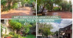 0487 TERRENO EN BARRIO SAJONIA, ZONA PALACIO DE JUSTICIA