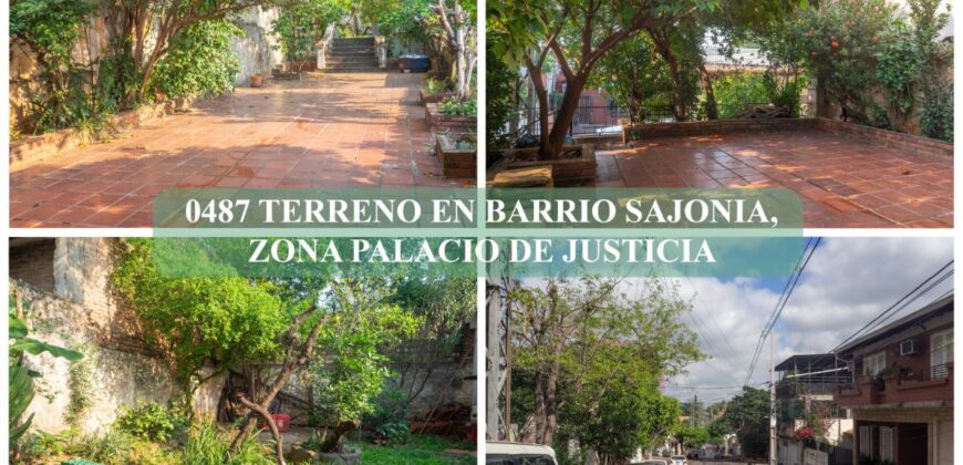 0487 TERRENO EN BARRIO SAJONIA, ZONA PALACIO DE JUSTICIA