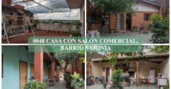 0048 CASA CON SALÓN COMERCIAL, BARRIO SAJONIA