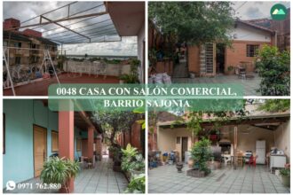 0048 CASA CON SALÓN COMERCIAL, BARRIO SAJONIA