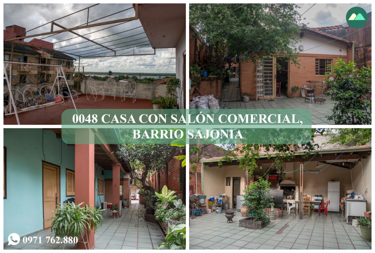 0048 CASA CON SALÓN COMERCIAL, BARRIO SAJONIA