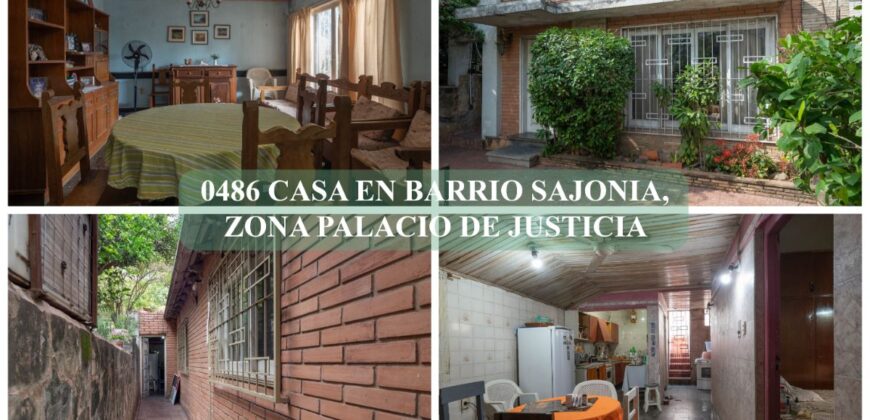 0486 CASA EN BARRIO SAJONIA, ZONA PALACIO DE JUSTICIA