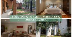 0499 DÚPLEX EN BARRIO MBURUCUYA, ZONA CASA RICA