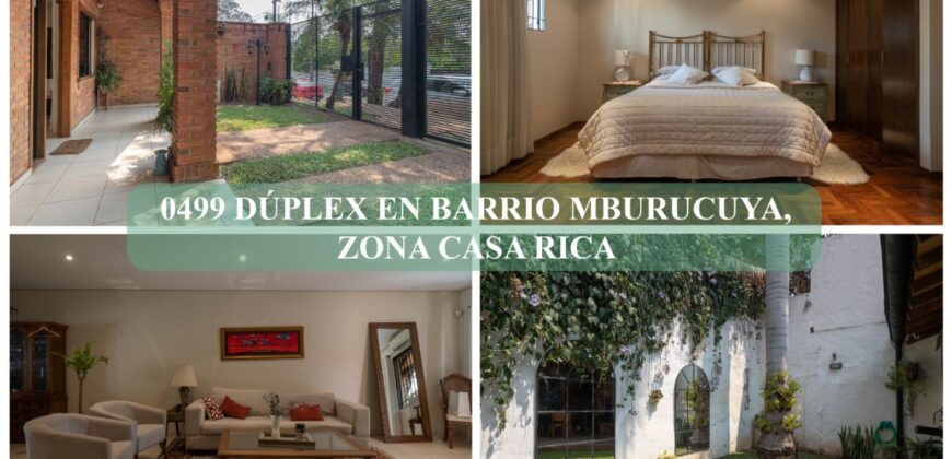 0499 DÚPLEX EN BARRIO MBURUCUYA, ZONA CASA RICA